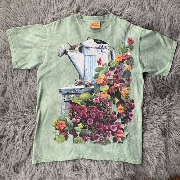Vintage USA The Mountain Cottage-core Floral Tee - Picture 2 of 7